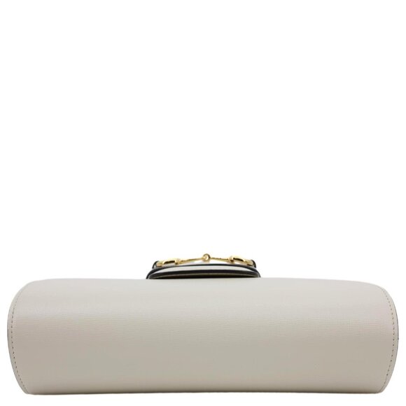 Gucci Horsebit 1955 Small Leather Shoulder Bag Off White - Picture 9 of 15